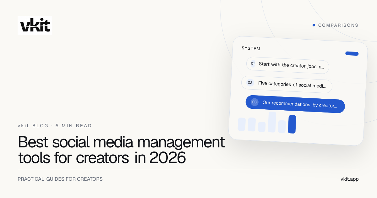 Social media management tools compared for creators in 2026